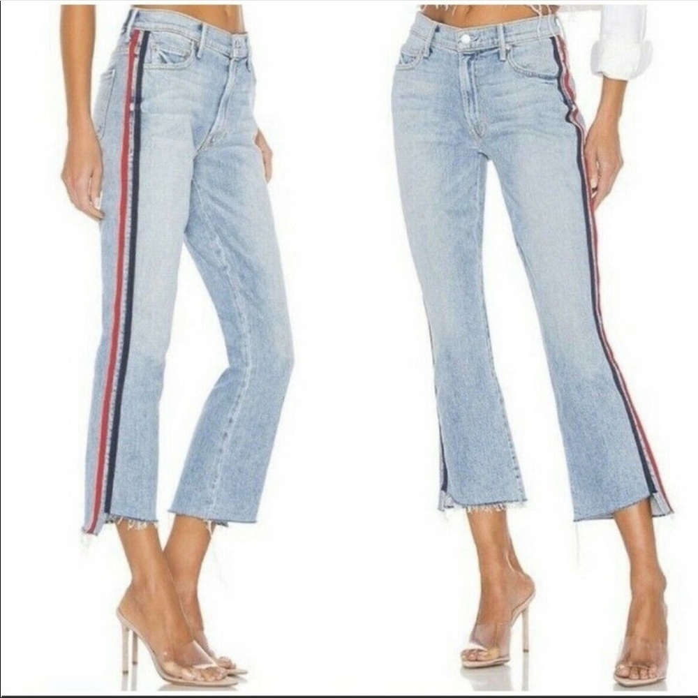 Mother Superior Insider Crop Light Wash Jeans Size 27